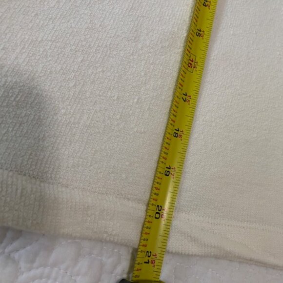 Madewell Cropped Ivory Sweatshirt w/Elbow Patches Size Medium NWOT - Picture 9 of 9